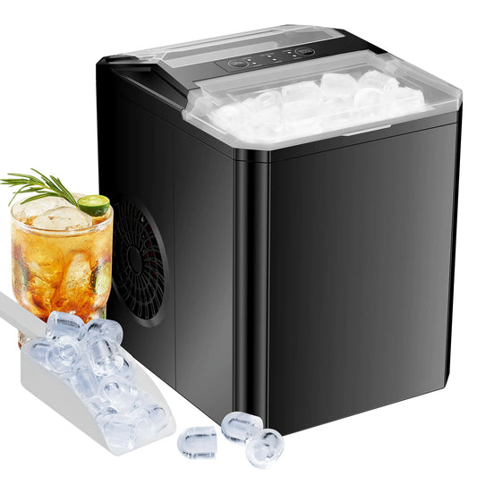 Portable Self-Cleaning Ice Maker